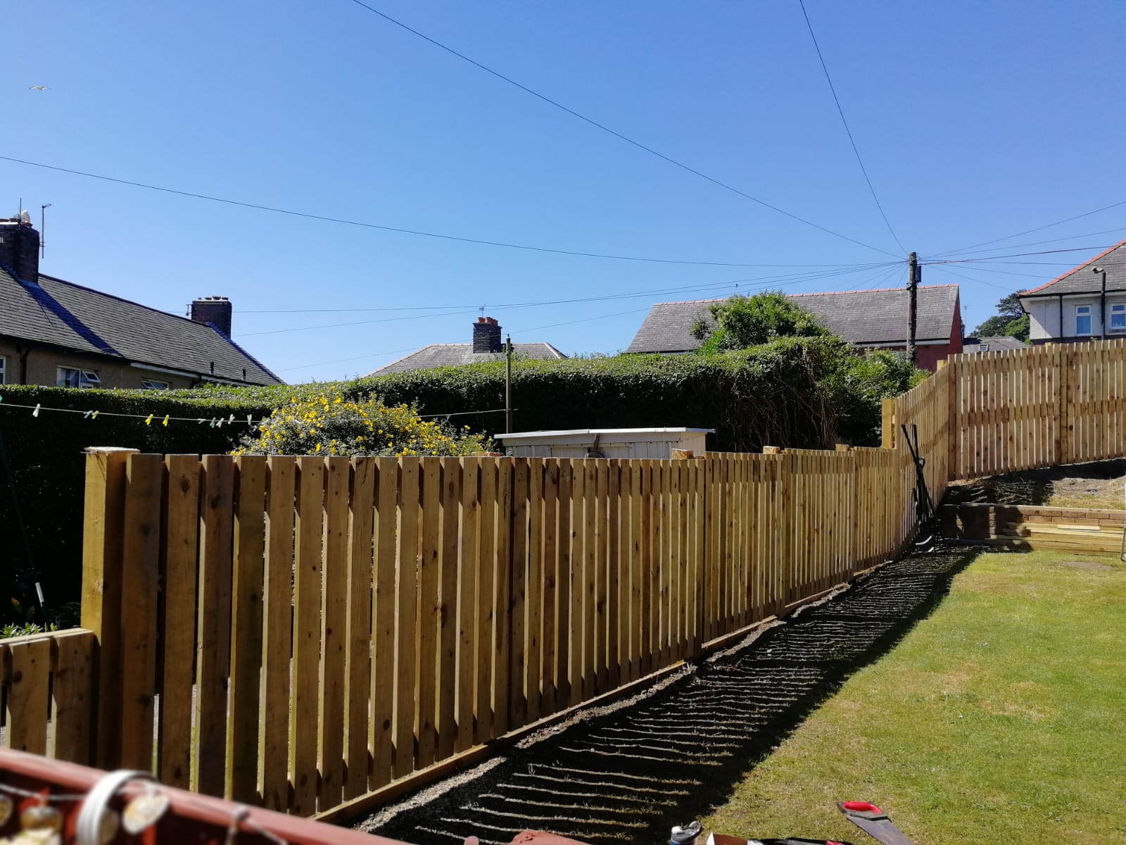 New Timber Palisade Fencing Installation